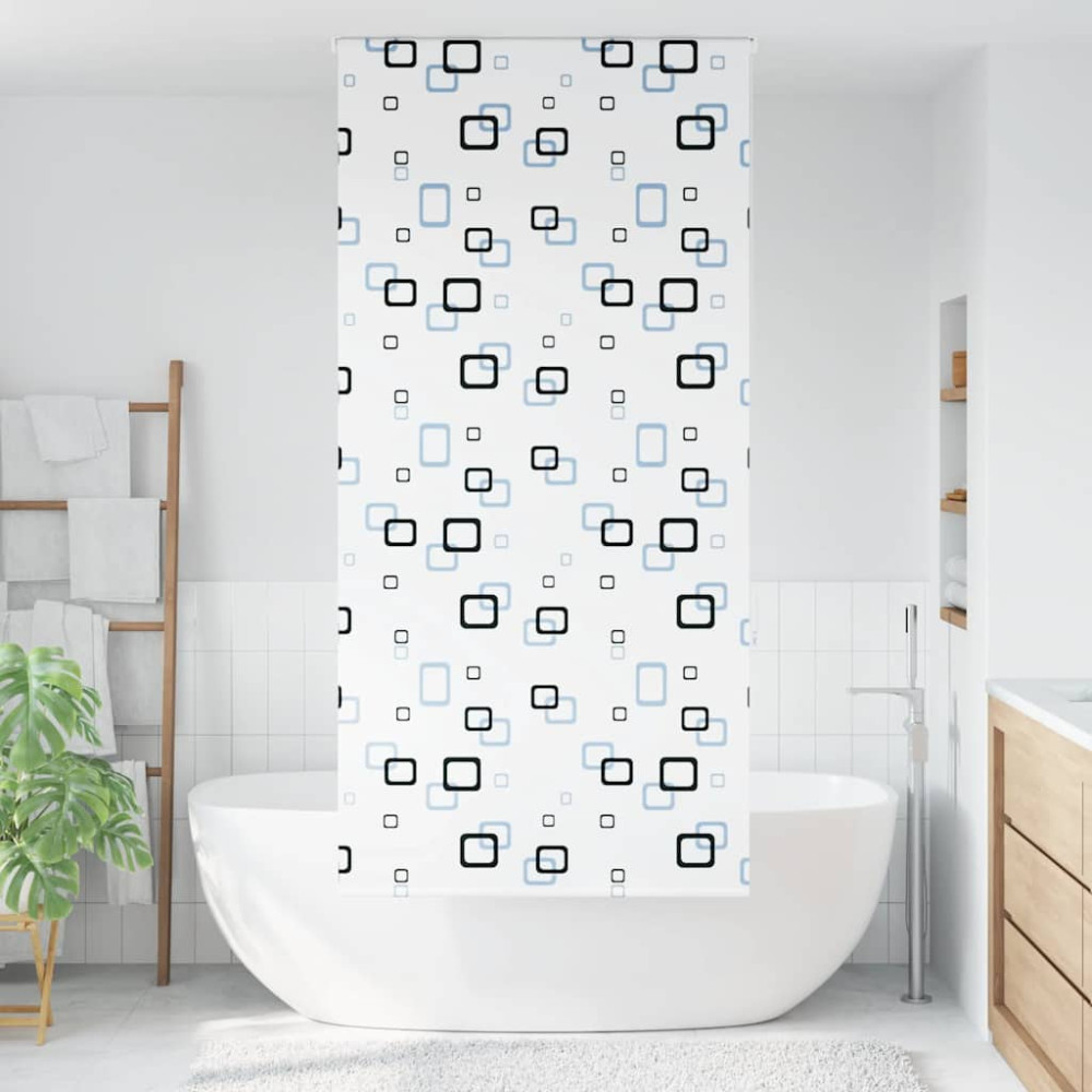 Produktbild för Rullgardin för dusch 110x240 cm tyg bredd 106 cm