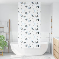 Produktbild för Rullgardin för dusch 110x240 cm tyg bredd 106 cm