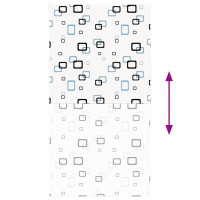 Produktbild för Rullgardin för dusch 120x240 cm tyg bredd 116 cm