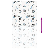 Produktbild för Rullgardin för dusch 130x240 cm tyg bredd 126 cm
