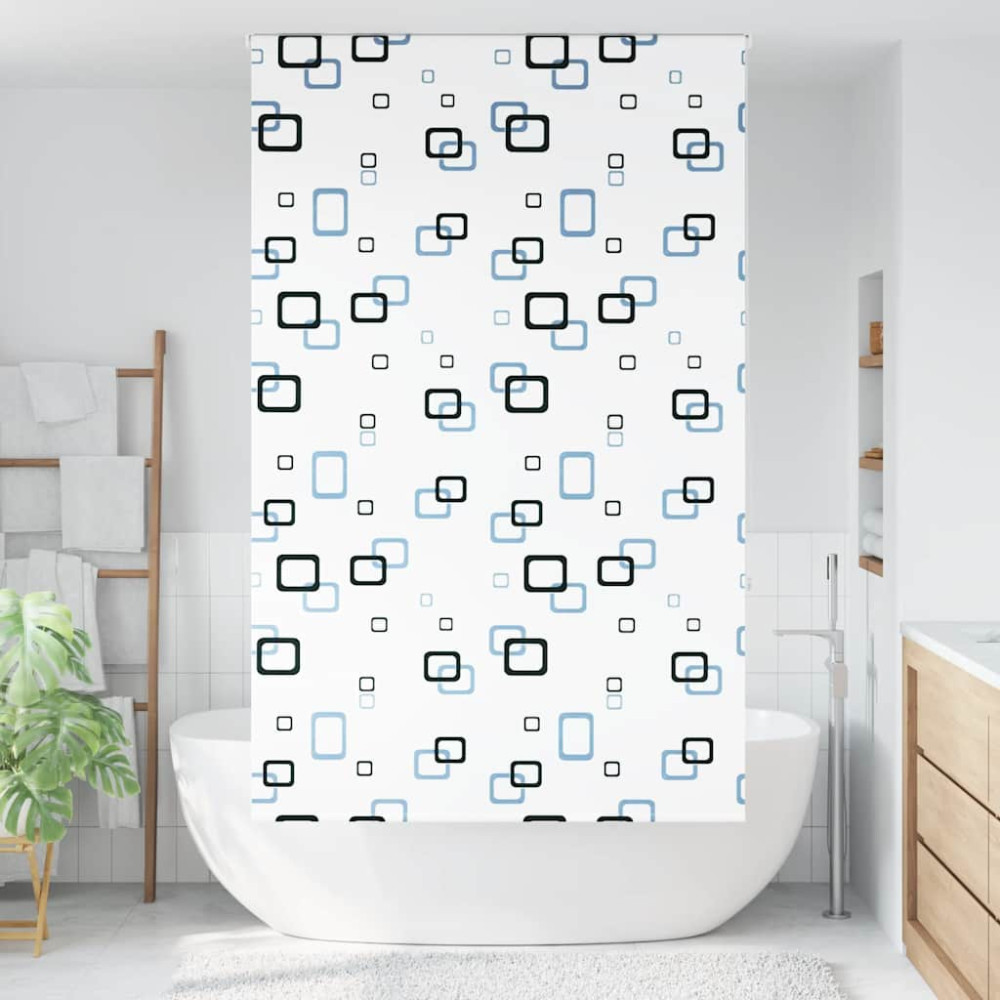 Produktbild för Rullgardin för dusch 140x240 cm tyg bredd 136 cm