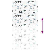 Produktbild för Rullgardin för dusch 140x240 cm tyg bredd 136 cm