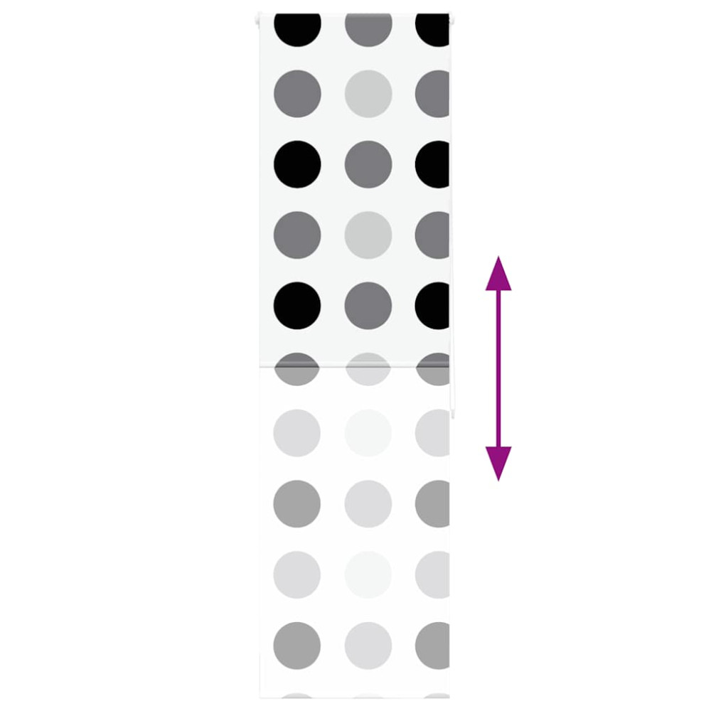 Produktbild för Rullgardin för dusch 60x240 cm tyg bredd 56 cm