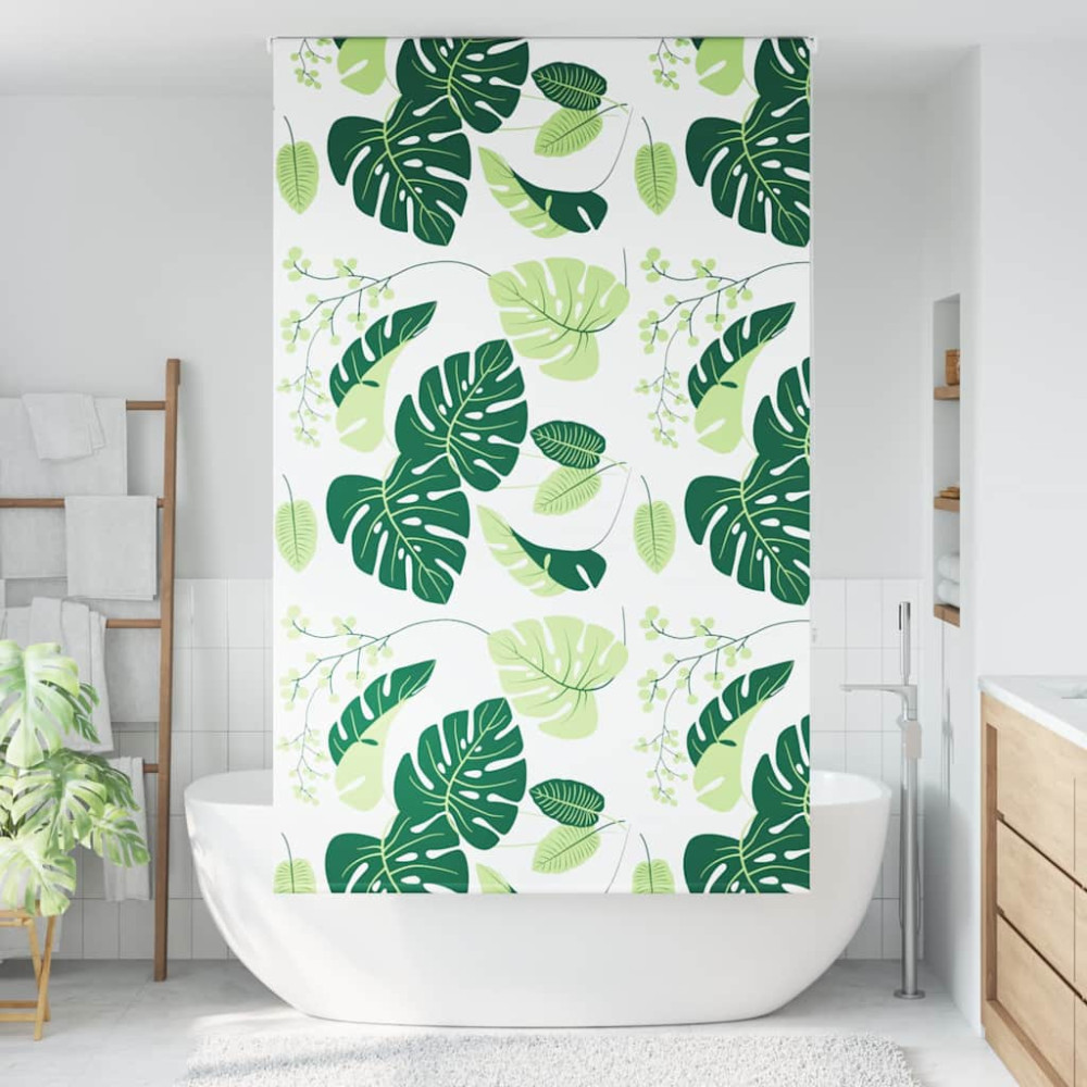 Produktbild för Rullgardin för dusch 120x240 cm tyg bredd 116 cm