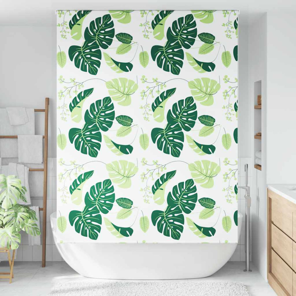 Produktbild för Rullgardin för dusch 150x240 cm tyg bredd 146 cm