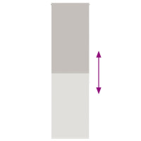 Produktbild för Rullgardin för dusch 60x240 cm tyg bredd 56 cm