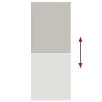 Produktbild för Rullgardin för dusch 110x240 cm tyg bredd 106 cm