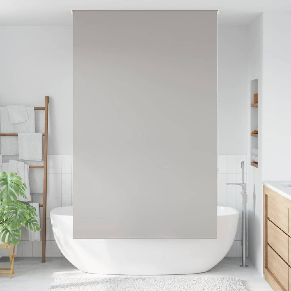 Produktbild för Rullgardin för dusch 130x240 cm tyg bredd 126 cm