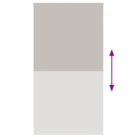 Produktbild för Rullgardin för dusch 130x240 cm tyg bredd 126 cm