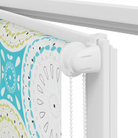 Produktbild för Rullgardin för dusch 60x240 cm tyg bredd 56 cm