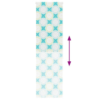 Produktbild för Rullgardin för dusch 60x240 cm tyg bredd 56 cm