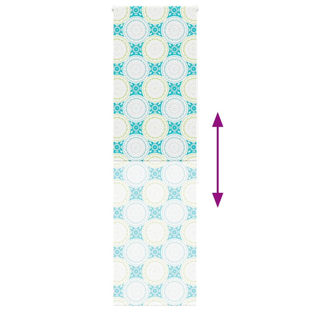 Produktbild för Rullgardin för dusch 70x240 cm tyg bredd 66 cm