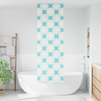 Produktbild för Rullgardin för dusch 80x240 cm tyg bredd 76 cm