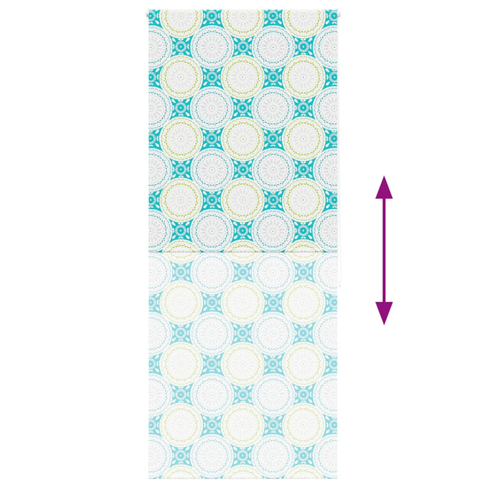 Produktbild för Rullgardin för dusch 90x240 cm tyg bredd 86 cm