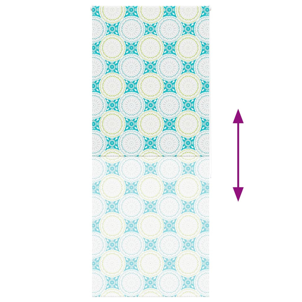 Produktbild för Rullgardin för dusch 100x240 cm tyg bredd 96 cm
