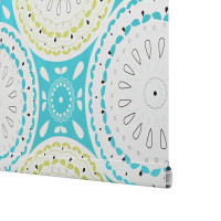 Produktbild för Rullgardin för dusch 110x240 cm tyg bredd 106 cm