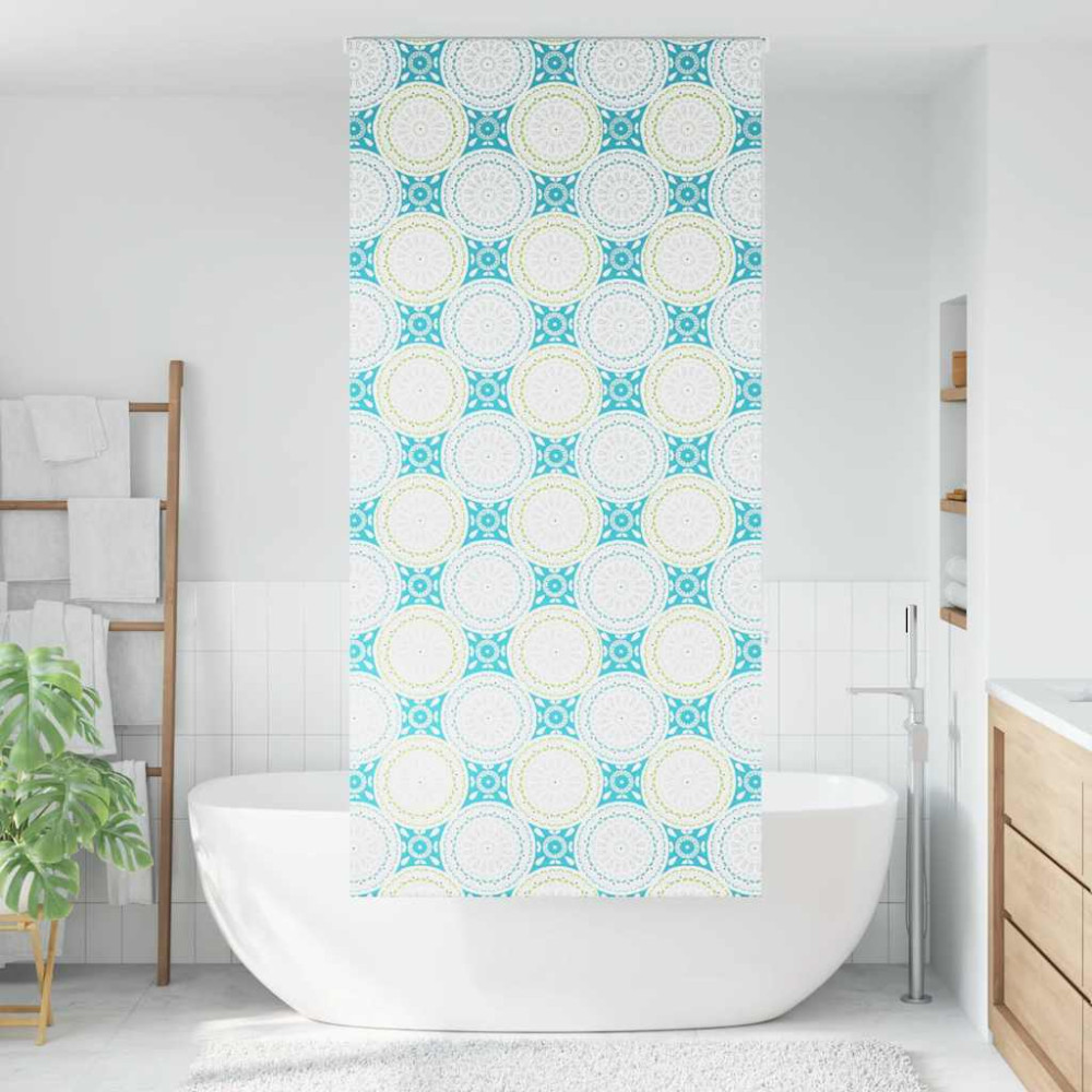 Produktbild för Rullgardin för dusch 110x240 cm tyg bredd 106 cm