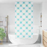 Produktbild för Rullgardin för dusch 110x240 cm tyg bredd 106 cm