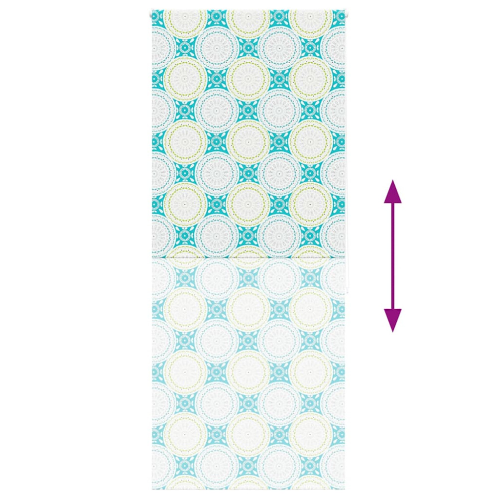 Produktbild för Rullgardin för dusch 110x240 cm tyg bredd 106 cm