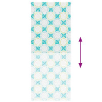 Produktbild för Rullgardin för dusch 110x240 cm tyg bredd 106 cm