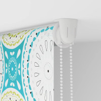 Produktbild för Rullgardin för dusch 110x240 cm tyg bredd 106 cm