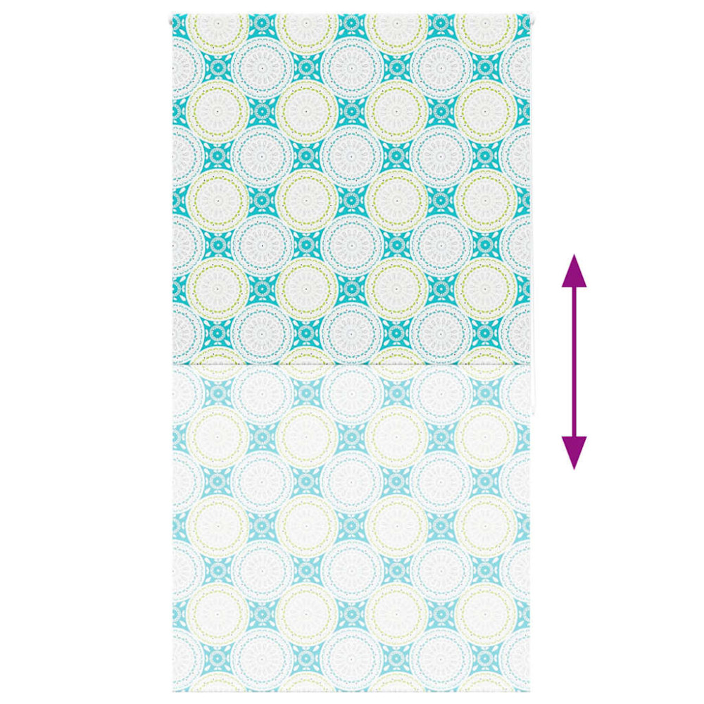 Produktbild för Rullgardin för dusch 130x240 cm tyg bredd 126 cm