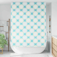 Produktbild för Rullgardin för dusch 150x240 cm tyg bredd 146 cm