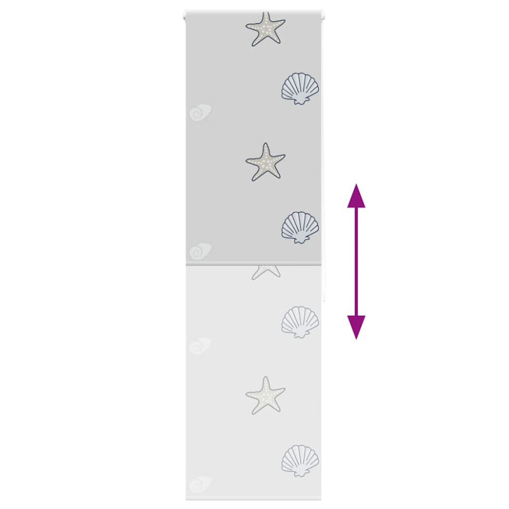 Produktbild för Rullgardin för dusch 60x240 cm tyg bredd 56 cm