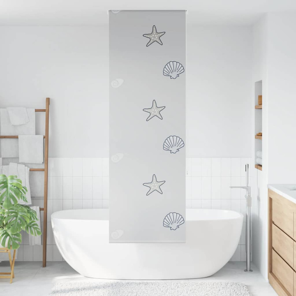 Produktbild för Rullgardin för dusch 70x240 cm tyg bredd 66 cm