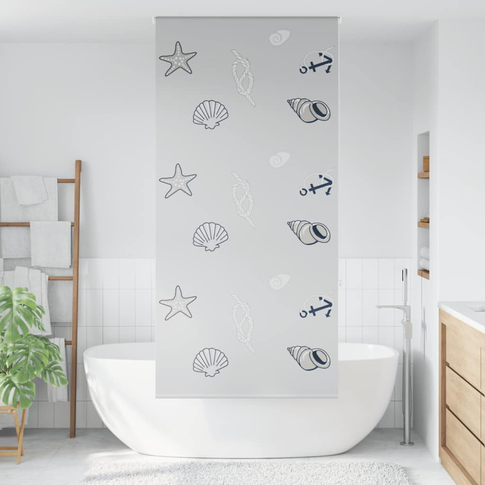 Produktbild för Rullgardin för dusch 90x240 cm tyg bredd 86 cm