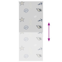 Produktbild för Rullgardin för dusch 100x240 cm tyg bredd 96 cm