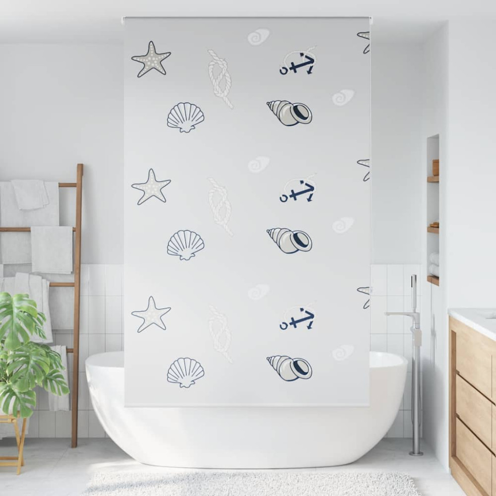 Produktbild för Rullgardin för dusch 120x240 cm tyg bredd 116 cm