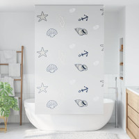 Produktbild för Rullgardin för dusch 120x240 cm tyg bredd 116 cm