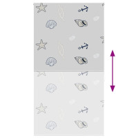 Produktbild för Rullgardin för dusch 120x240 cm tyg bredd 116 cm