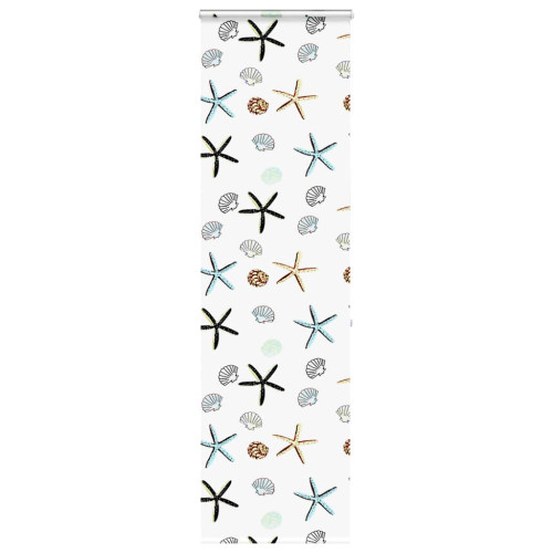 vidaXL Duschrullgardin med kassett 80x240 cm tyg bredd 76 cm