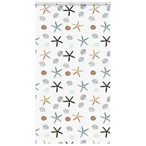 vidaXL Duschrullgardin med kassett 140x240 cm tyg bredd 136 cm