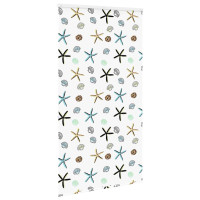 Produktbild för Duschrullgardin med kassett 140x240 cm tyg bredd 136 cm
