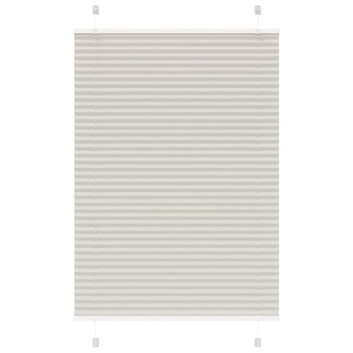 vidaXL Plisserad persienn ljusgrå 85x150 cm tyg bredd 84,4cm polyester - Gardiner & Persienner