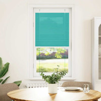 Produktbild för Plisserad persienn bensingrön 65x100cm tyg bredd 64,4cm