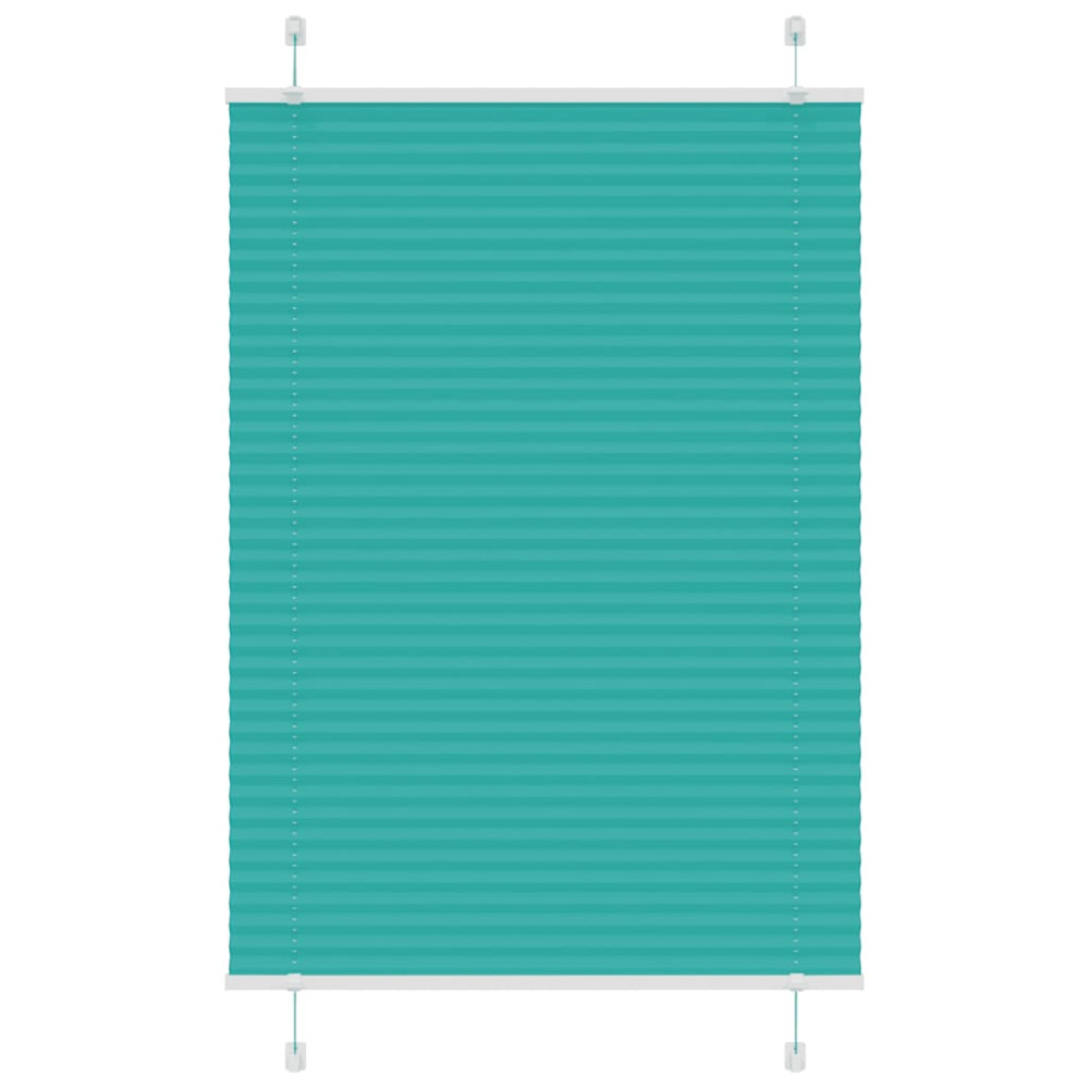Produktbild för Plisserad persienn bensingrön 95x100 cm tyg bredd 94,4cm