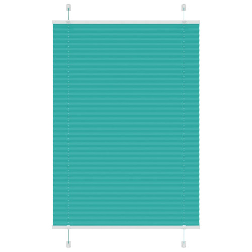 vidaXL Plisserad persienn bensingrön 95x100 cm tyg bredd 94,4cm