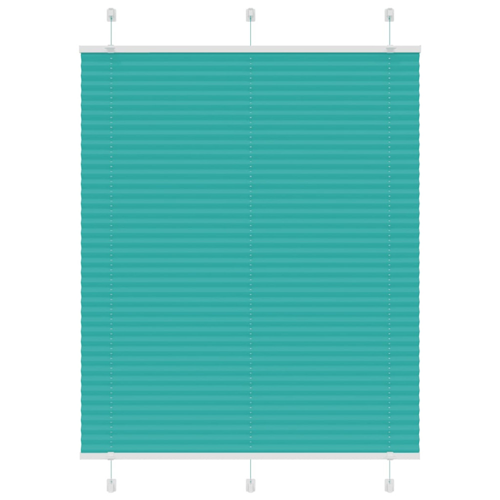 Produktbild för Plisserad persienn bensingrön 110x100 cm tyg bredd 109,4cm