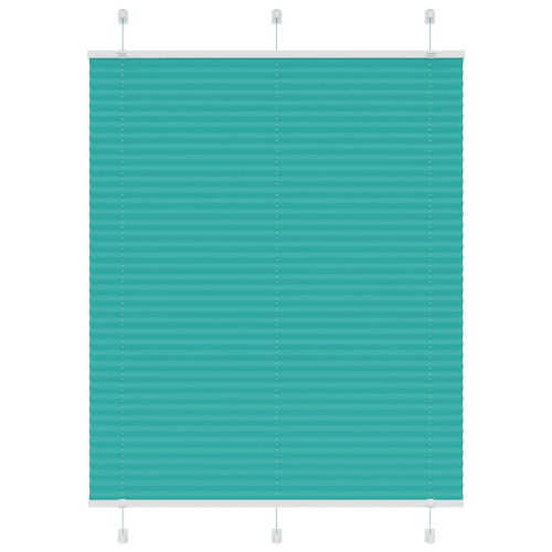 vidaXL Plisserad persienn bensingrön 110x100 cm tyg bredd 109,4cm