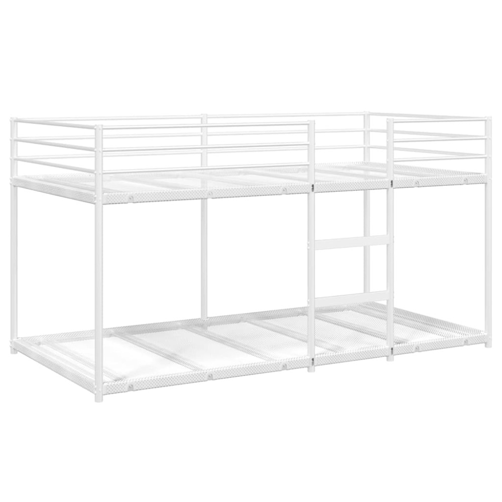 Produktbild för Våningssäng utan madrass vit 80x200 cm stål