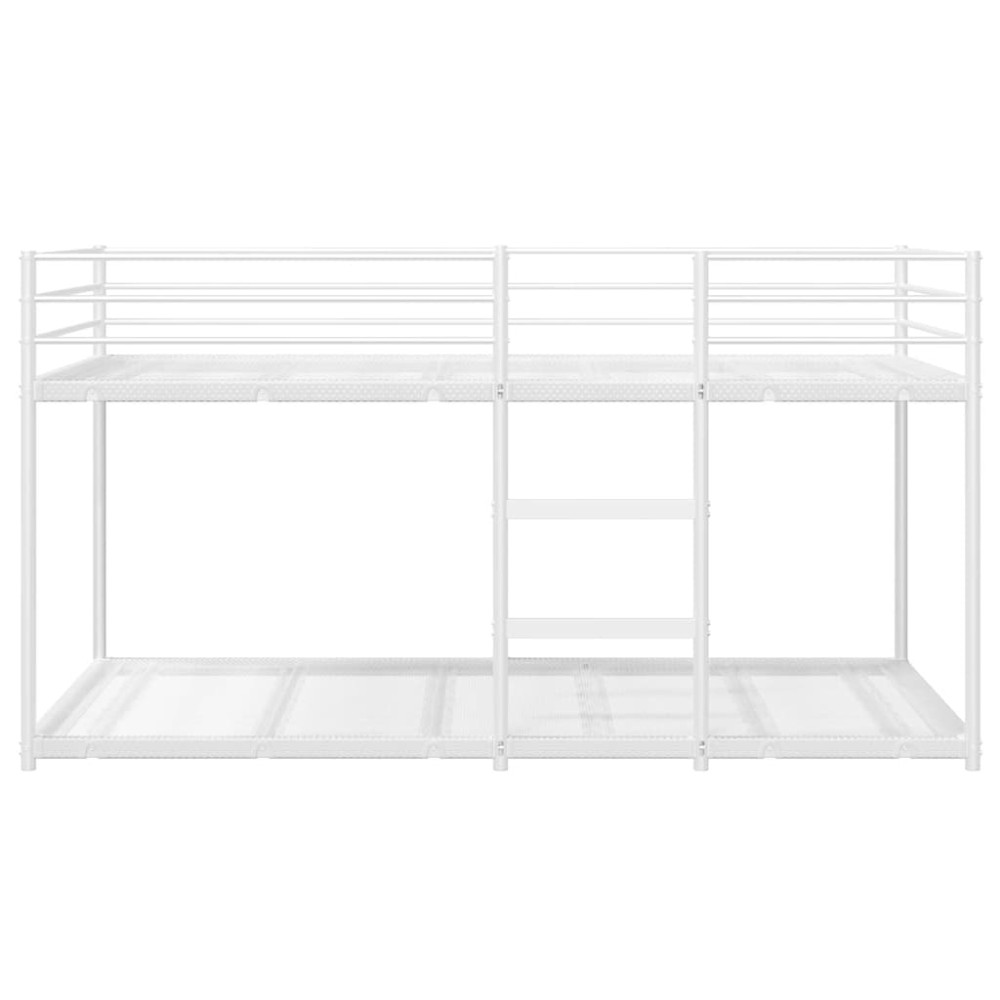 Produktbild för Våningssäng utan madrass vit 80x200 cm stål