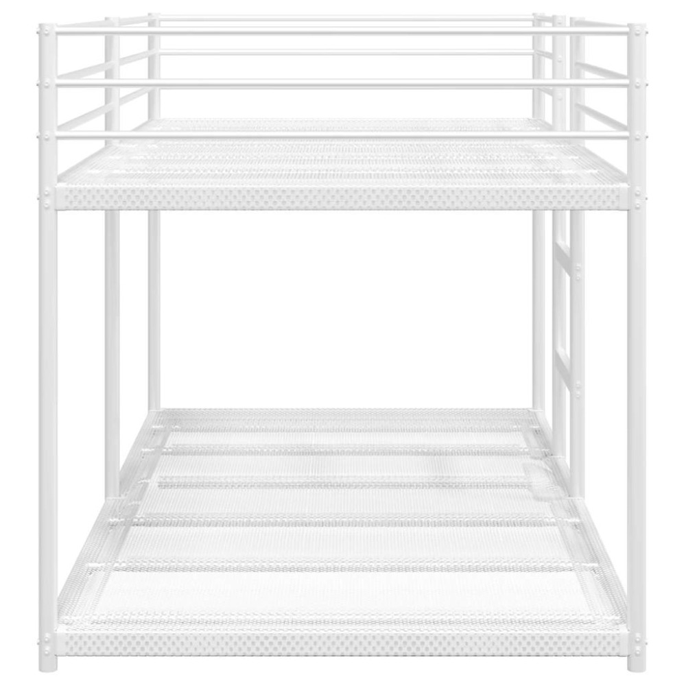Produktbild för Våningssäng utan madrass vit 80x200 cm stål