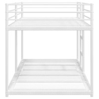 Produktbild för Våningssäng utan madrass vit 80x200 cm stål