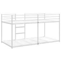Produktbild för Våningssäng utan madrass vit 80x200 cm stål