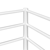Produktbild för Våningssäng utan madrass vit 80x200 cm stål