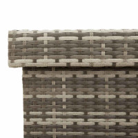 Produktbild för Dynbox på hjul grå 160x55x75 cm konstrottning